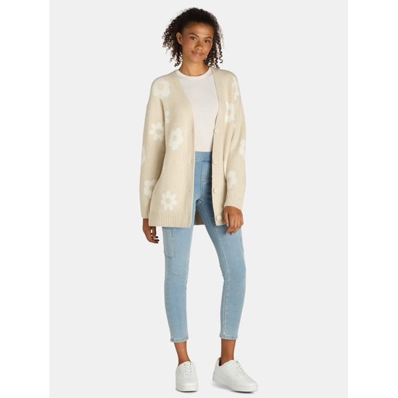 NWOT No Boundaries Conversational Cardigan, Women's Stone Tile XXL - Picture 2 of 5